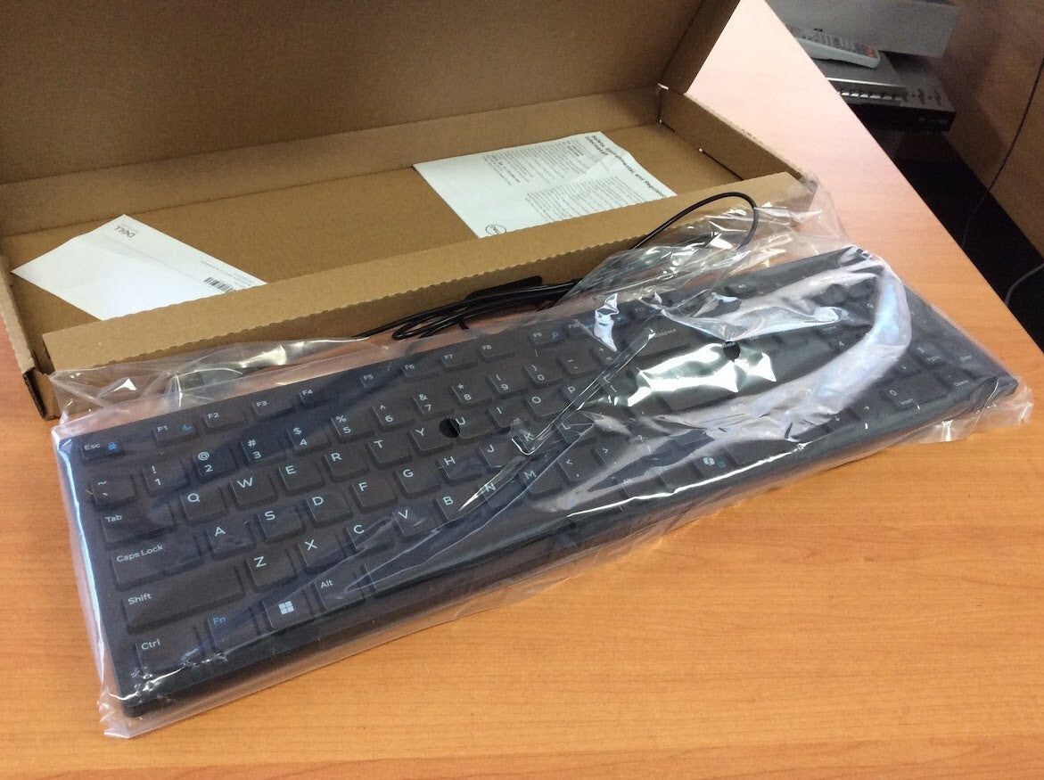 Brand New Dell KB216BKUS Wired Multimedia Keyboard English Black Au Seller