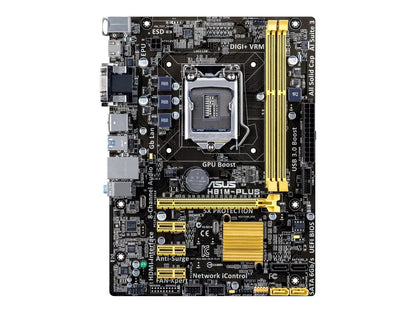 ASUS H81M-PLUS Motherboard micro ATX DDR3 LGA 1150 HDMI DVI VGA USB3.0 Intel H81
