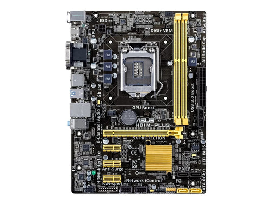 ASUS H81M-PLUS Motherboard micro ATX DDR3 LGA 1150 HDMI DVI VGA USB3.0 Intel H81