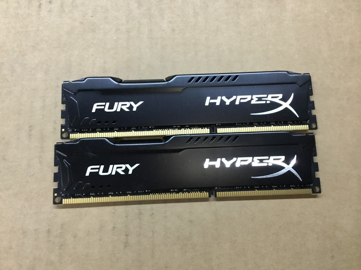 Kingston HyperX Fury DDR3 HX318C10FBK2/16 16GBRAM Desktop Memory Black Au Seller