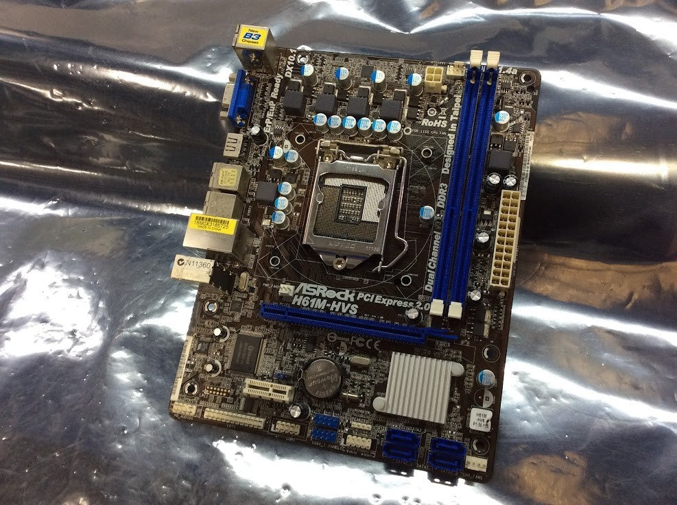 ASRock H61M-HVS Motherboard microATX LGA 1155 VGA HDMI Intel H61 [AU Seller]