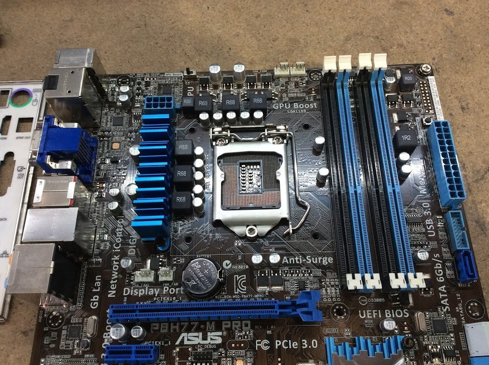ASUS P8H77-M PRO Motherboard microATX DDR3 LGA 1155 VGA HDMI DVI DP Intel H77