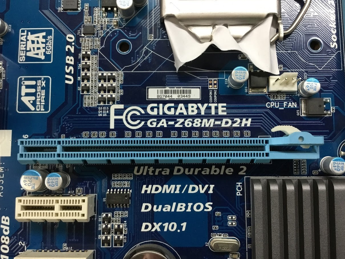 GIGABYTE GA-Z68M-D2H Motherboard micro ATX DDR3 LGA 1155 HDMI DVI VGA Intel Z68
