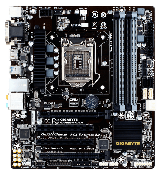 [AU]GIGABYTE GA-B85M-D3H Motherboard microATX LGA 1150 DVI VGA HDMI Intel B85
