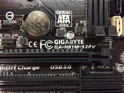GIGABYTE GA-H81M-S2PV Motherboard DDR3 microATX LGA 1150 DVI VGA Intel H81 [AU]
