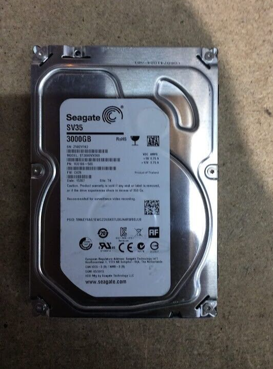 Seagate 3TB Desktop 3.5" HDD SATA ST3000VX000 Hard Disk Drive Silver Au Seller