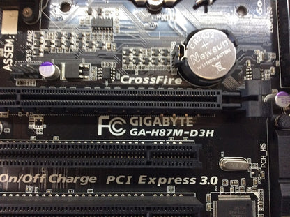 GIGABYTE GA-H87M-D3H Motherboard microATX DDR3 LGA 1150 VGA DVI HDMI Intel H87
