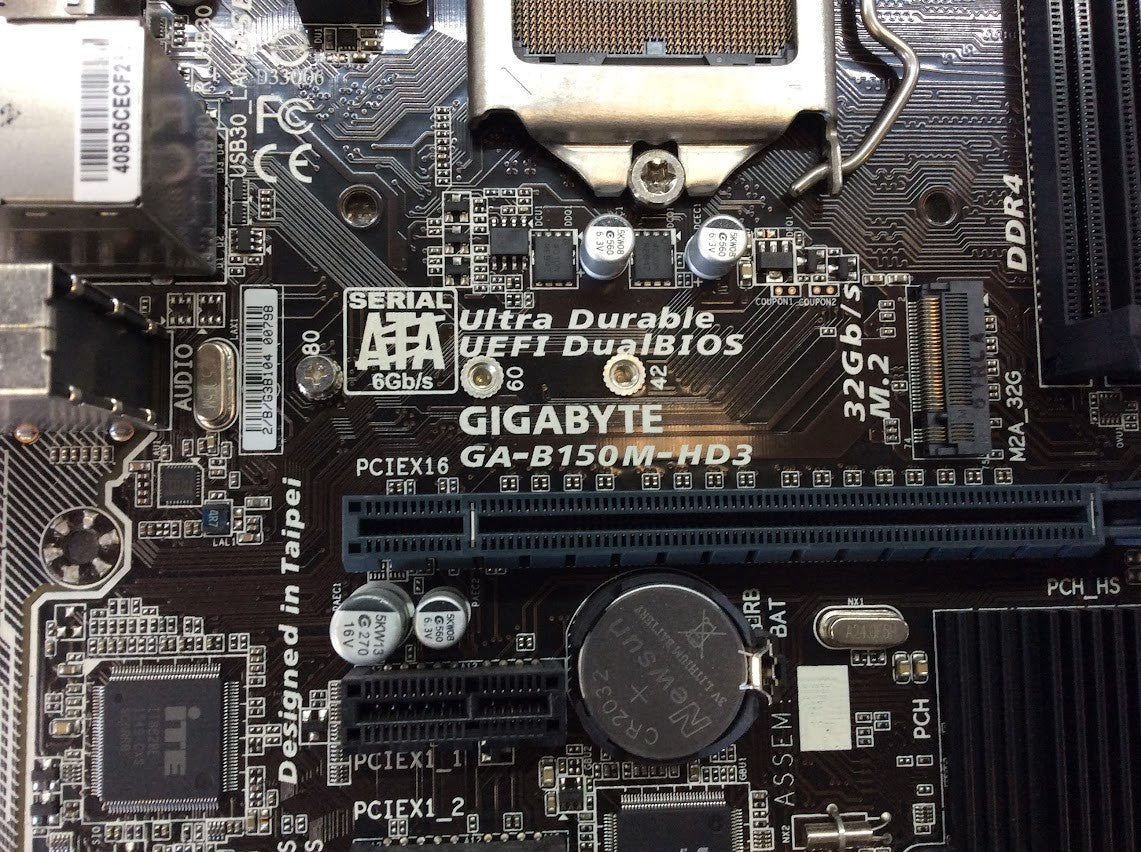 [AU]GIGABYTE GA-B150M-HD3 Motherboard mATX DDR4 LGA 1151 VGA DVI HDMI Intel B150