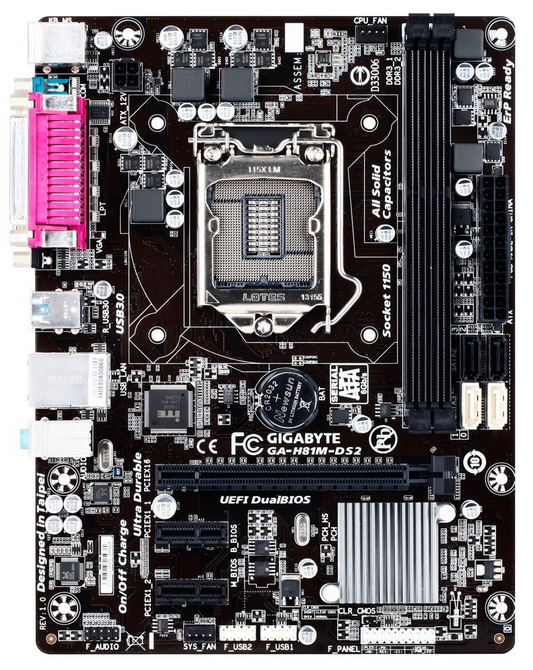 GIGABYTE GA-H81M-DS2 Motherboard micro ATX DDR3 LGA 1150 VGA Intel H81 [AU]