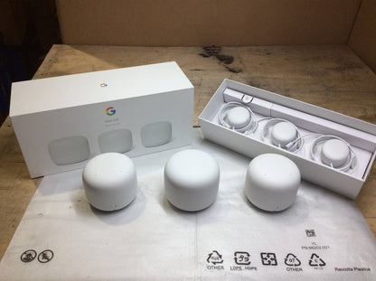 [AU Seller] Google Nest WIFI （1 x H2D Point Router + 2 x H2E)+ 3 x Charger+Box