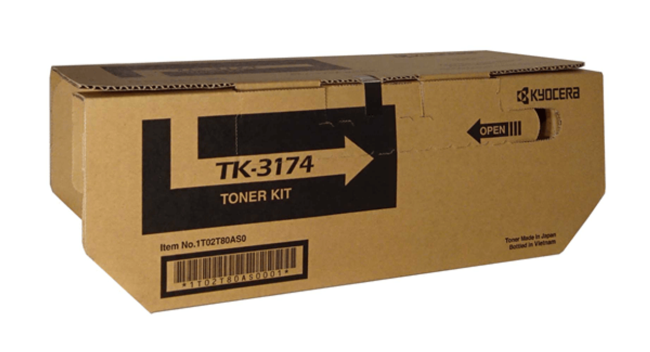Opened Kyocera Model TK-3174 Black Toner Kit For 3050/3150 Au Seller