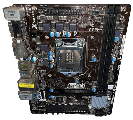 ASRock B75M-DGS Motherboard mATX DDR3 LGA 1155 VGA DVI USB3.0 Intel B75 Au Stock