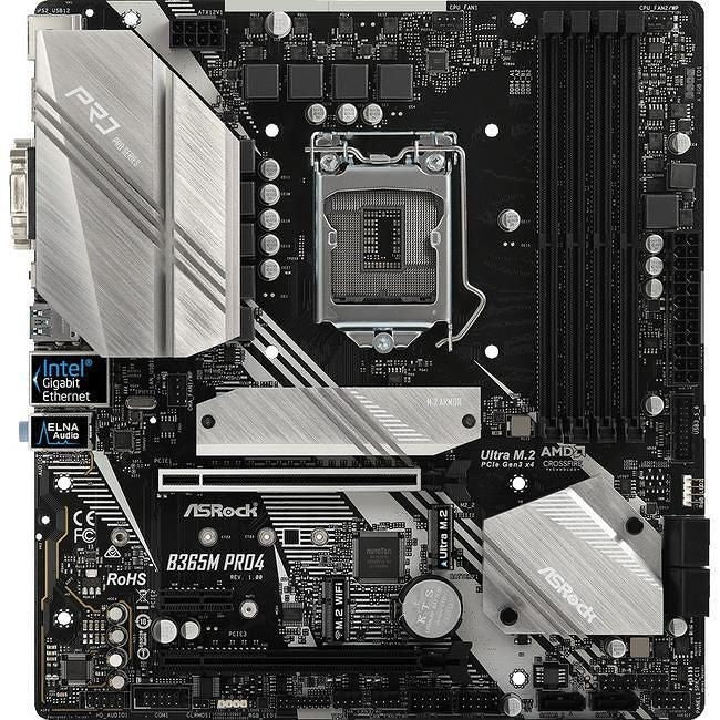 Asrock B365M Pro4 Motherboard mATX LGA 1151 DVI VGA HDMI Intel B365 Au Seller