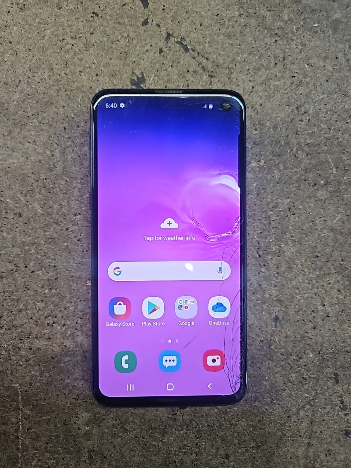 Samsung Galaxy S10e Phone 5.8" SM-G970F 128 GB Wi-Fi Bluetooth Touch Black A-