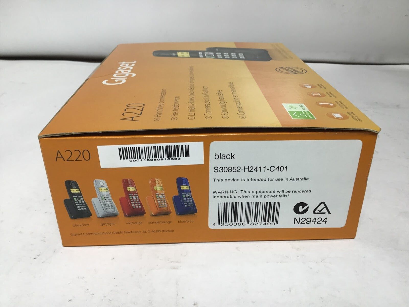 Brand New Gigaset A220 Trio Business Cordless Phone Black Au Seller