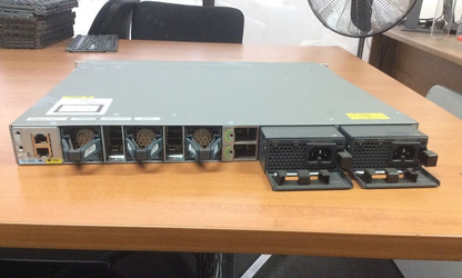Cisco WS-C3850-48U-L 48 Port V06 2* PSU + c3850-nm-2-10g Switch Reset and Clean