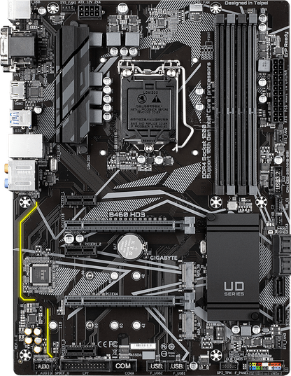 [AU] GIGABYTE B460 HD3 Motherboard ATX DDR4 LGA 1200 HDMI VGA DVI Intel B460