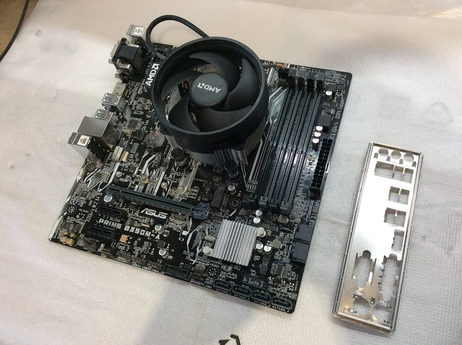 ASUS PRIME B350M-A Motherboard Socket AM4 micro ATX With AMD Ryzen 5 1600 [AU]