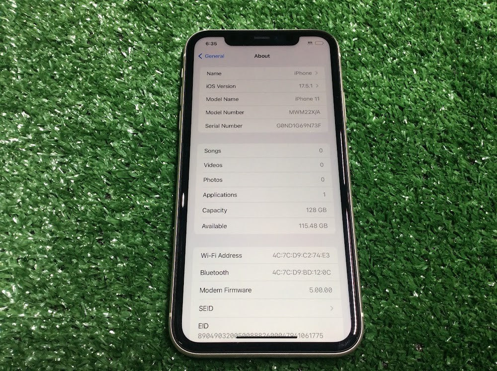 [AU] Apple iPhone 11 A2221 Smartphones 6.1" 128GB Wi-Fi Bluetooth White Touch A+