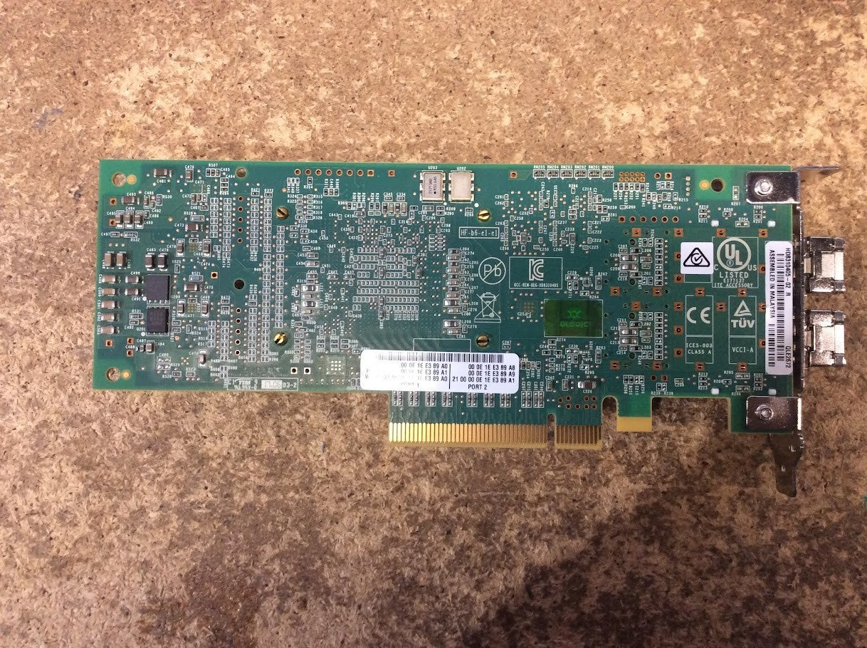 Qlogic HD8310405-02 / QLOGIC QLE2672 16GB Dual Port Adapter with SFPs [AU Stock]
