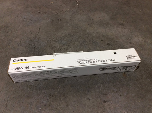 New Canon NPG-46 Yellow Toner for Canon Imagerunner Advance C5030/C5035/C5235