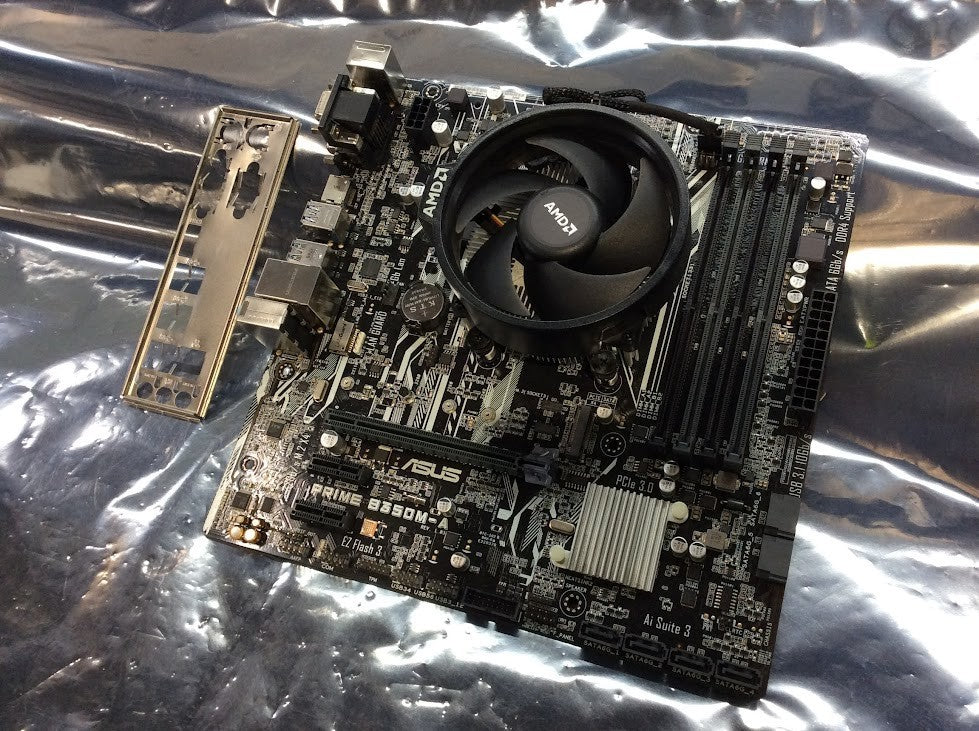 ASUS PRIME B350M-A Motherboard Socket AM4 DDR4 microATX With AMD Ryzen 5 2400G