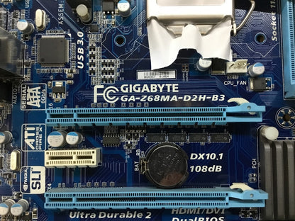 GIGABYTE Z68MA-D2H Motherboard micro ATX DDR3 LGA 1155 HDMI DVI VGA Intel Z68