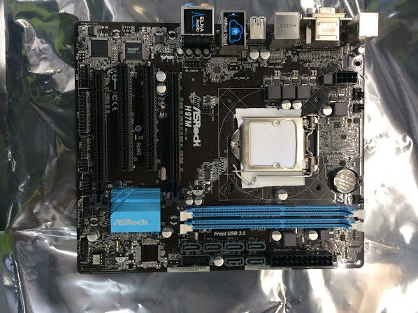 ASRock H97M Motherboard Micro ATX DDR3 LGA 1150 VGA DVI HDMI USB3.0 Intel H97