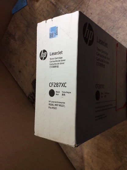 New HP LaserJet CF287XC Black Toner Cartridge for HP M506/MFP M527/Pro M501