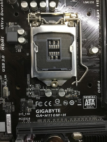 GIGABYTE GA-H110M-H Motherboard microATX LGA 1151 DDR3 DVI VGA HDMI Intel H110