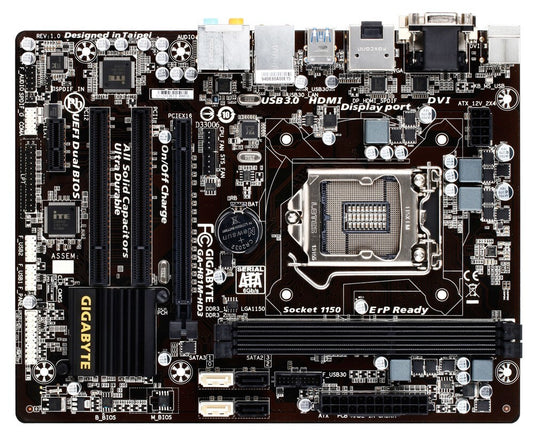 GIGABYTE GA-H81M-HD3 Motherboard mATX DDR3 LGA 1150 DVI VGA HDMI DP Intel H81