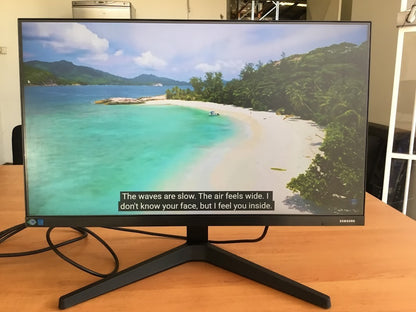[AU Seller] Samsung F24T370FWE Color Display Unit 24'' LCD Monitor Black A-