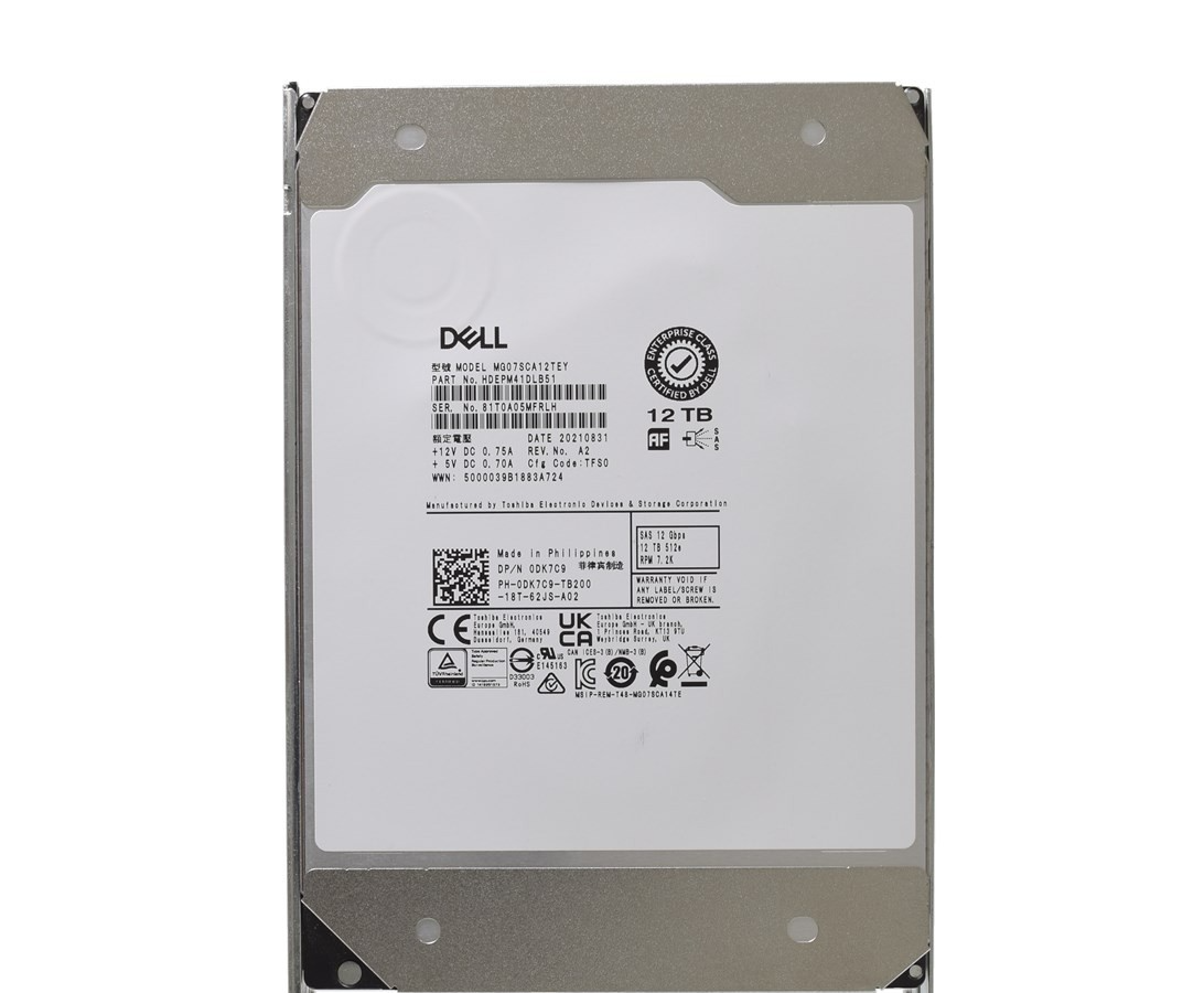 [AU Seller] Dell EMC MG07SCA12TEY 12TB 3.5" 7200RPM SAS 12Gb/s Hard Disk Drive