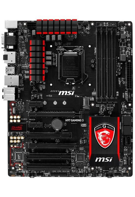 MSI H97 GAMING 3 Motherboard ATX LGA 1150 DDR3 USB3.0 VGA DVI HDMI DP Intel H97