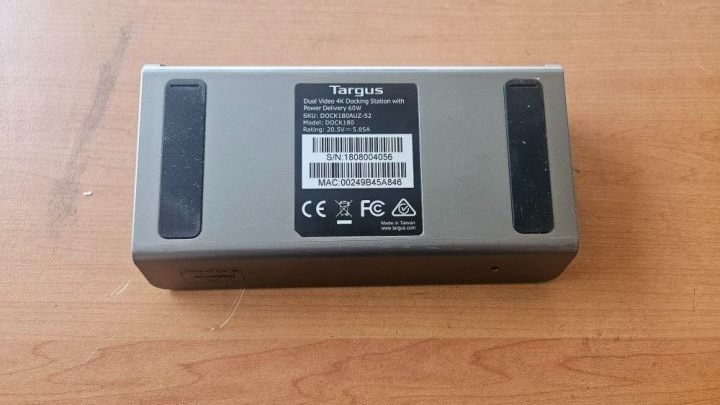 [AU] Targus DOCK180 USB-C Dual Video 4K Docking Station+Charger+Type-C Cable