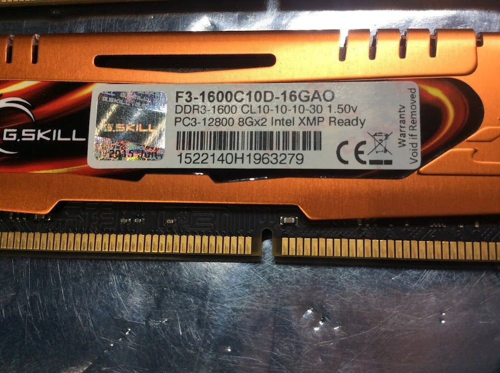G.SKILL Ares F3-1600C10D-16GAO DDR3-1600 Desktop Memory KIT OF 2 [AU Seller]