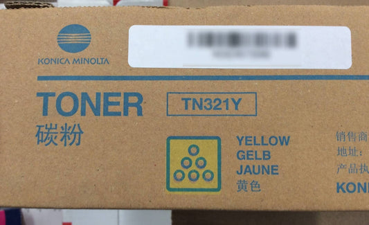 Brand New Konica Minolta TN321Y Yellow Toner Cartridge For C224/C284/C364