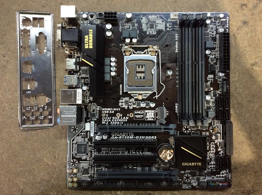 GIGABYTE GA-B150M-D3H DDR3 Motherboard microATX LGA 1151 HDMI DVI VGA Intel B150
