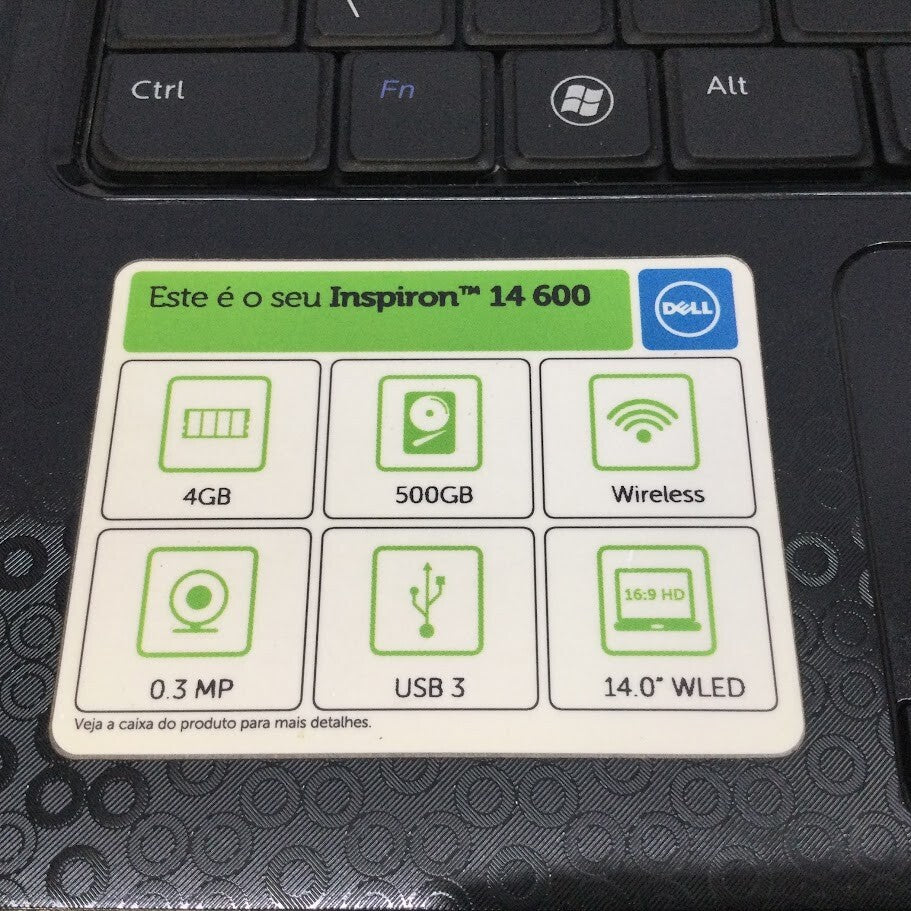 Dell Inspiron N4030 Laptop 14" i3-M370 4GBRAM 512GB VGA Black Au Seller A-