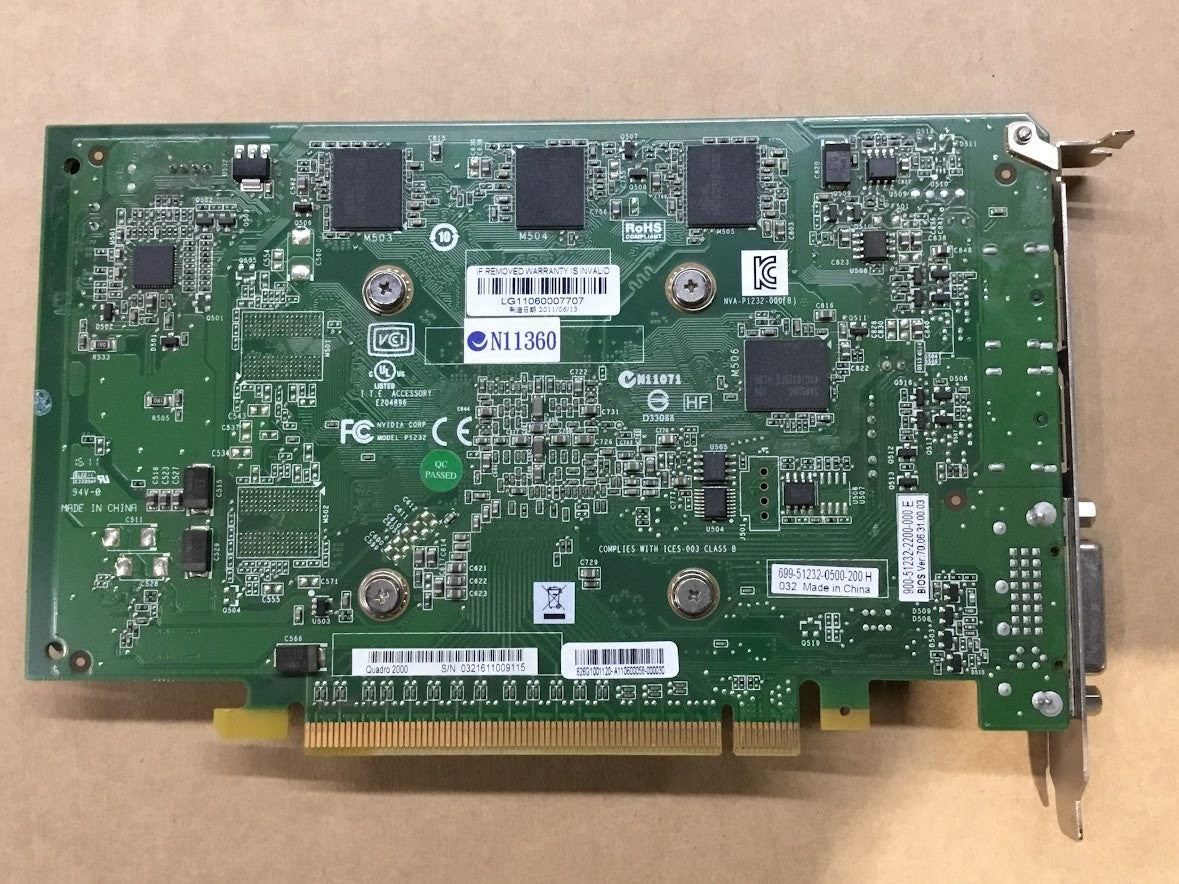 NVIDIA Quadro 2000 Graphics Card GDDR5 DisplayPort DVI PCI Express x16 Au Seller