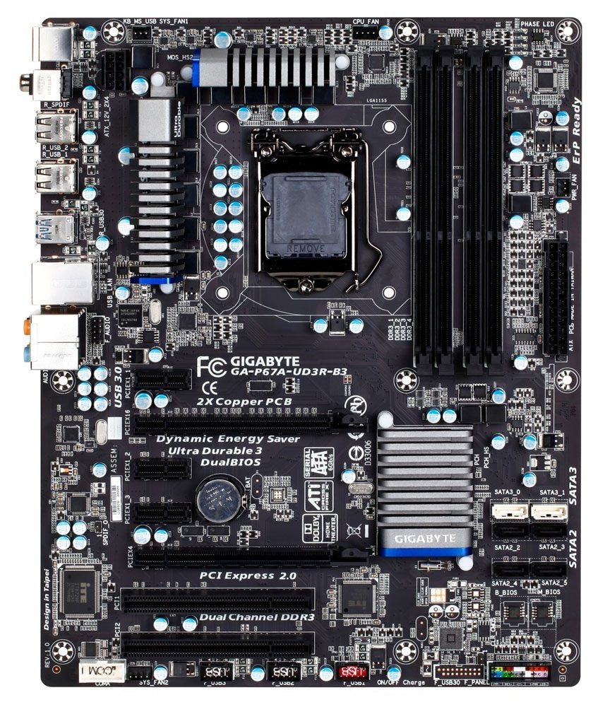 [AU] GIGABYTE GA-P67A-UD3R-B3 Motherboard DDR3 ATX LGA 1155 USB3.0  Intel P67