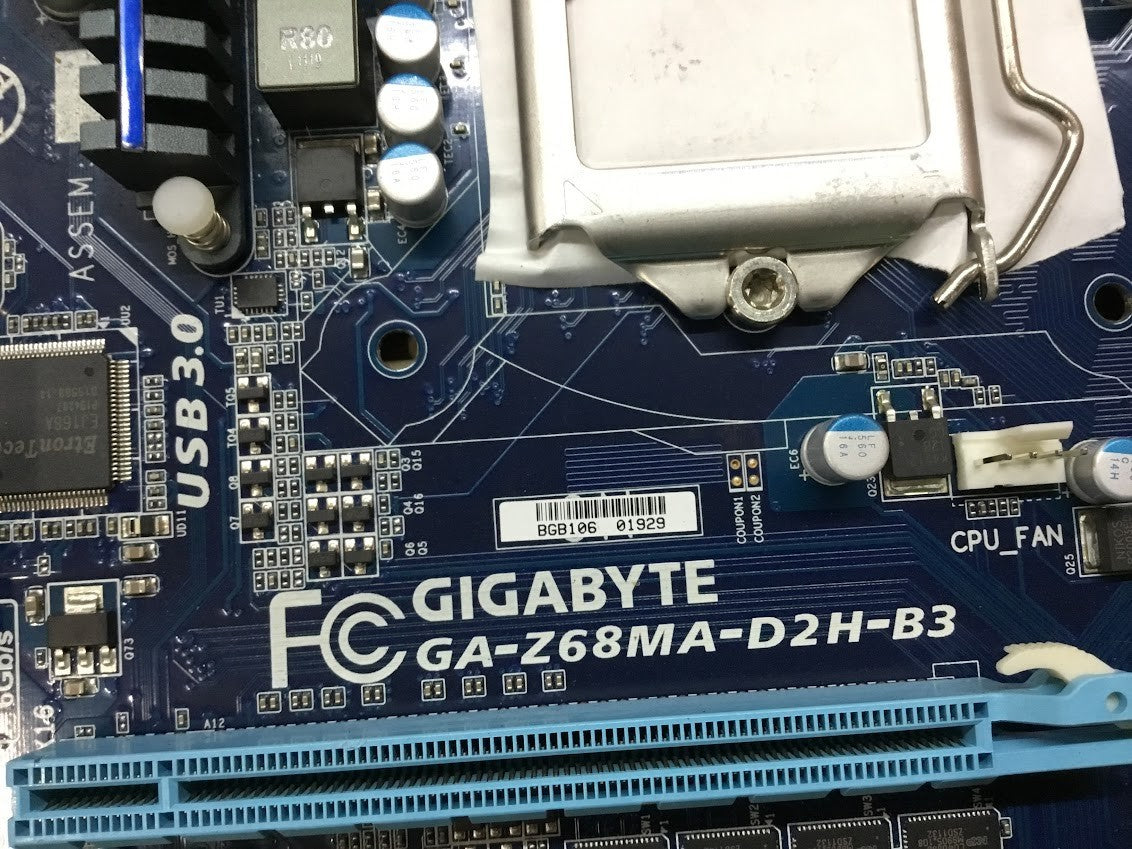 GIGABYTE GA-Z68MA-D2H-B3 Motherboard mATX LGA 1155 DDR3 VGA DVI HDMI Intel Z68