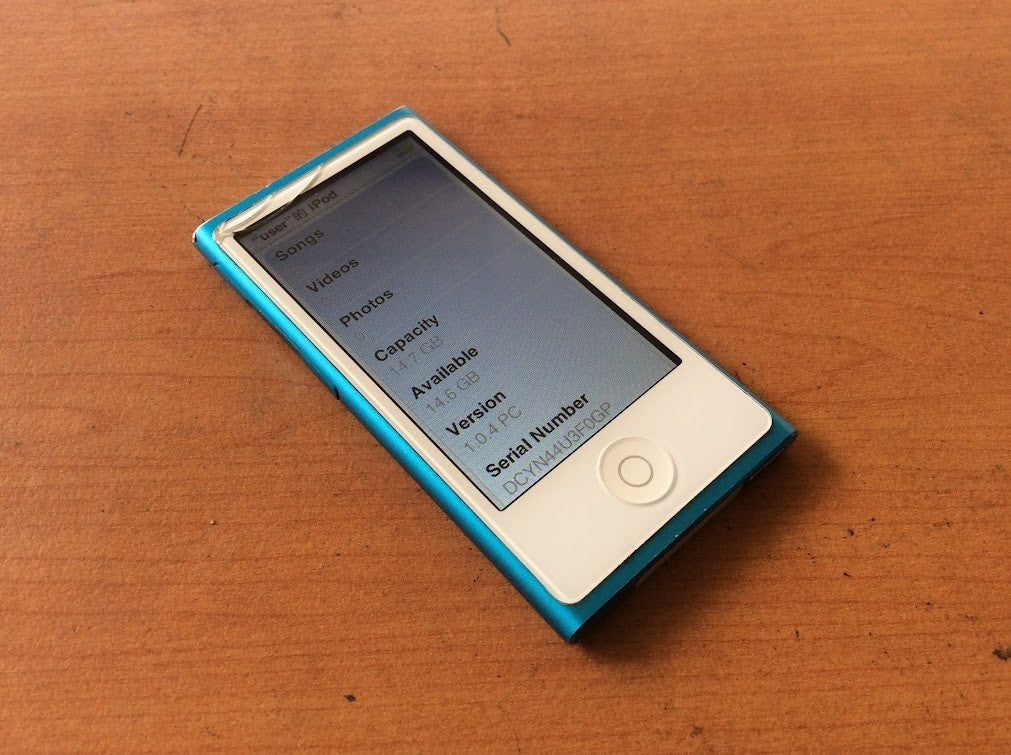 [AU Seller] Apple iPod Nano 7th Generation A1446 16GB Light blue - Tested A-