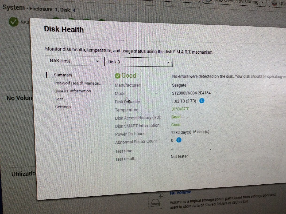 QNAP TS-453A INTEL N3160 4GB/2TBx4 Hard Disk Drive Raid0 7.24T+15V/5A Charger