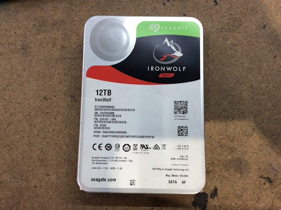 Seagate 12TB 3.5" Hard Disk Drive SATA 7200 RPM ST12000VN0008 [AU Seller]