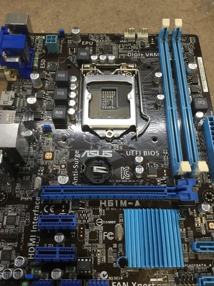 [AU Seller]ASUS H61M-A Motherboard microATX LGA 1155 DDR3 DVI VGA HDMI Intel H61