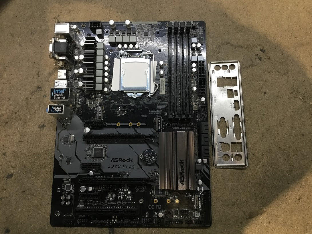 Asrock Z370 Pro4 Motherboard ATX LGA 1151 DVI VGA HDMI Intel Z370 Au Seller