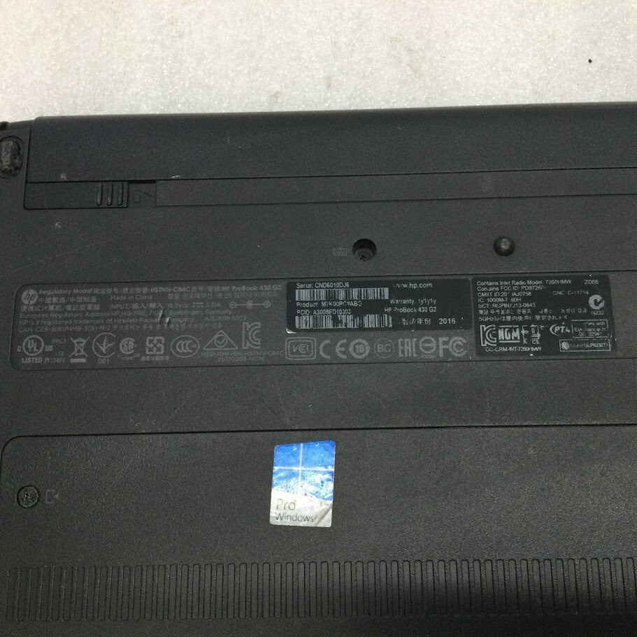 HP ProBook 430 G2 Laptop 13.3" i3-4030U 4GBRAM 500GBHDD VGA HDMI USB3.0 Black A-