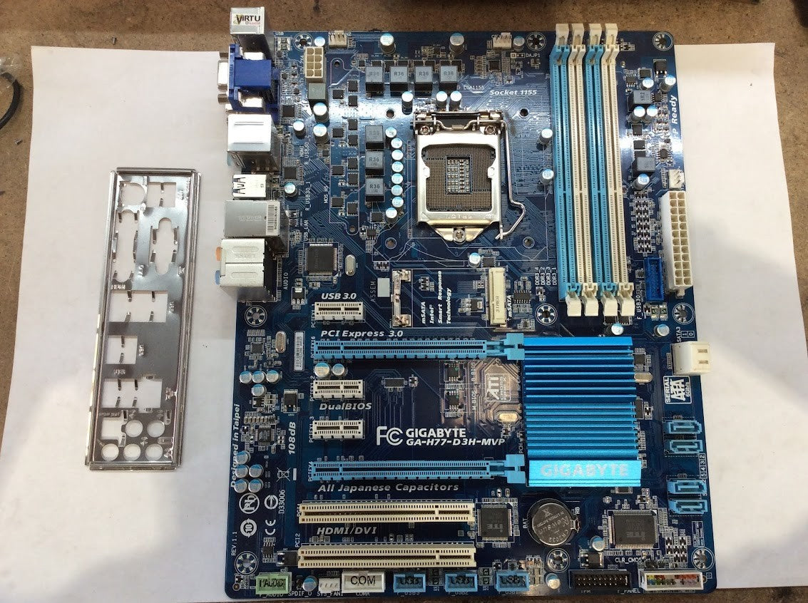 GIGABYTE GA-H77-D3H-MVP Motherboard ATX DDR3 LGA 1155 DVI VGA Intel H77 [AU]