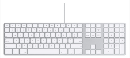 Apple A1243 USB Wired Standard Keyboard w/Numeric Keypad EMC 2171 cable wear
